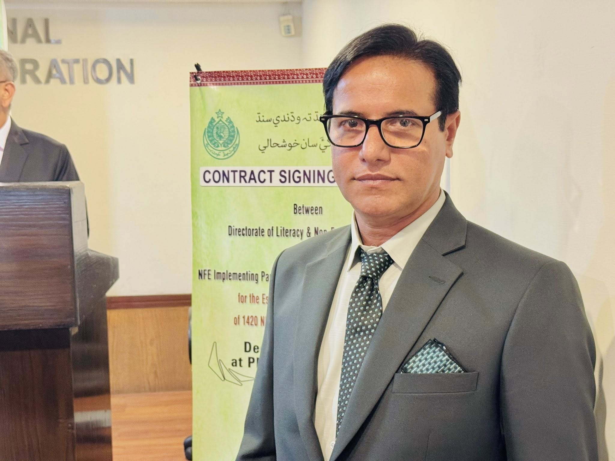 Mr. Munsif Lashari - CEO of Max Green Skills Development Organisation